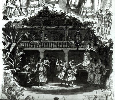 Carmen in the Lilas Pastia Tavern, Scene from the Opera by Georges Bizet by French School